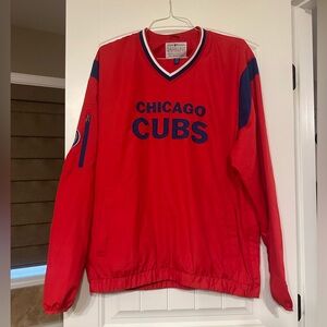 Chicago Cubs Red Pullover Wind Jacket Genuine Merchandise G-III by Carl Banks